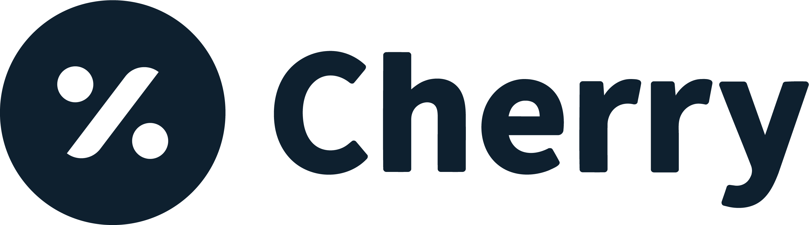 The image displays a logo with text that reads 'Cherry' above an emblem featuring two intertwined arrows forming a circle, set against a light grey background.