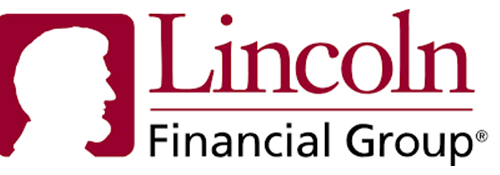 The image shows a logo with the text LINCOLN FINANCIAL GROUP prominently displayed, indicating the name of a financial institution.